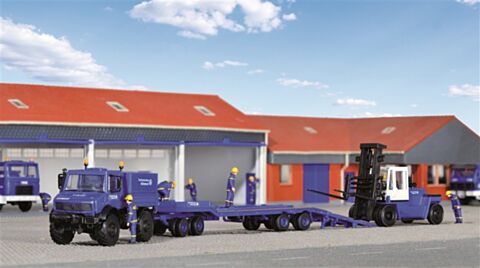 Camion THW UNIMOG cu trailer