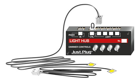 Statie pentru iluminat cladiri + 2 leduri