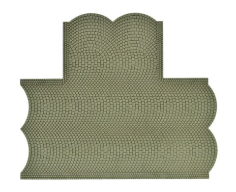 Intersectie drum piatra cubica