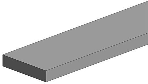 Set 10 profile banda 0.25x2.00 mm alb
