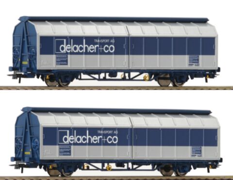 Set 2 vagoane cu pereti culisanti, OBB