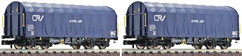 Set 2 vagoane cu prelata, CFL