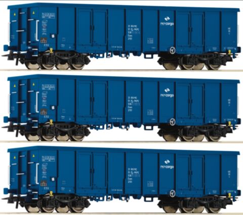 Set 3 vagoane gondola Eaos, PKP