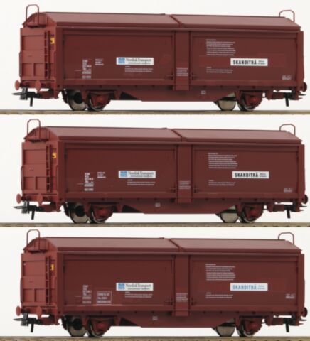 Set 3 vagoane cu pereti culisanti, SJ