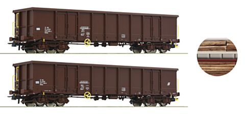 Set 2 vagoane gondola, OBB