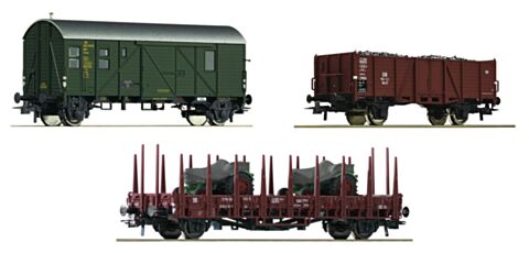 Set 3 vagoane marfa "Höllental" (set1), DB