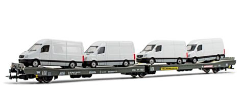 Vagon platforma si 4 autoturisme, TRANSWAGON